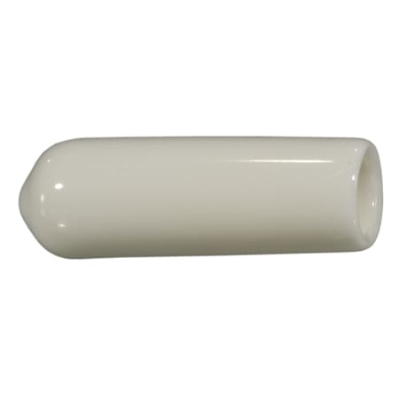 Midwest Fastener Screw Cap, 1/4 in Dia, White, Vinyl 100 PK 09876